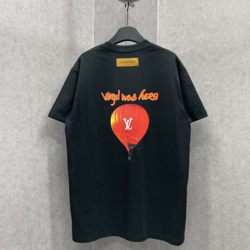Louis Vuitton Hot Air Balloon Logo Printed Short Sleeved Unisex Casual T-shirt
