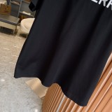 Burberry Classic Micro Label Overlap Printed Cotton Loose Short Sleeves
