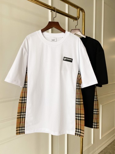 Burberry Classic Vintage Plaid Cut Cotton Loose Short Sleeves