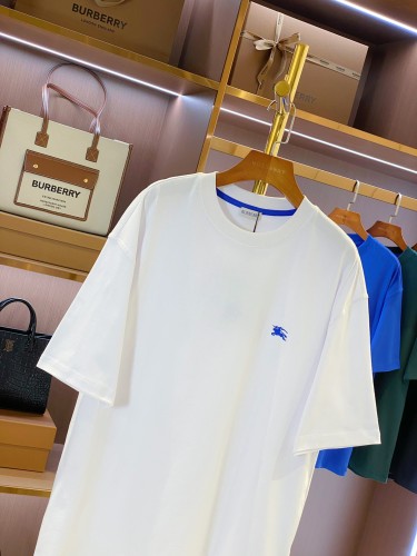 Burberry Equestrian Knight Embroidered Logo Short Sleeve Unisex Casual Loose T-shirt