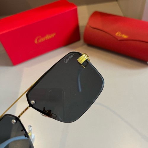Cartier Fashion Metal PC Mirror Leg Sunglasses