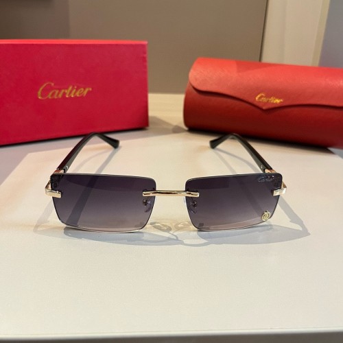 Cartier Fashion Metal PC Mirror Leg Sunglasses
