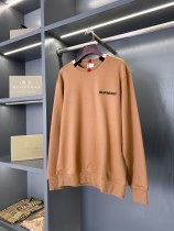 Burberry Classic Embroidered Micro Plaid Collar Round Neck Sweater