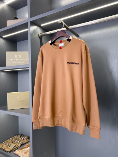 Burberry Classic Embroidered Micro Plaid Collar Round Neck Sweater
