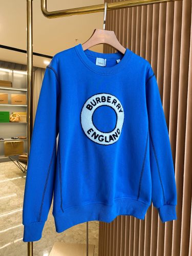 Burberry Classic Logo Pattern Cotton Round Neck Sweatshirt