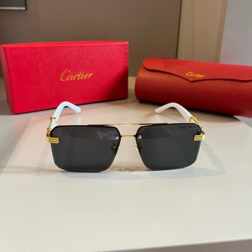 Cartier Fashion Metal PC Mirror Leg Sunglasses