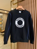 Burberry Classic Logo Pattern Cotton Round Neck Sweatshirt