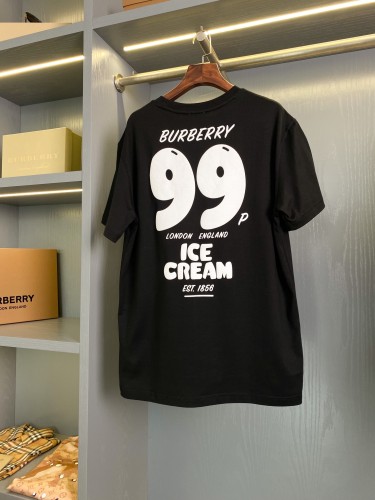 Burberry Ice Cream Print T-shirt Couple Casual Short Sleeves