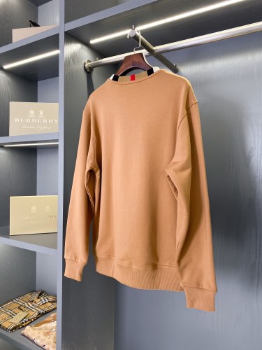 Burberry Classic Embroidered Micro Plaid Collar Round Neck Sweater