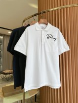 Burberry Classic Logo Embroidered Cotton Polo Shirt