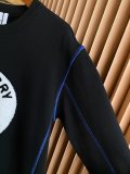 Burberry Classic Logo Pattern Cotton Round Neck Sweatshirt