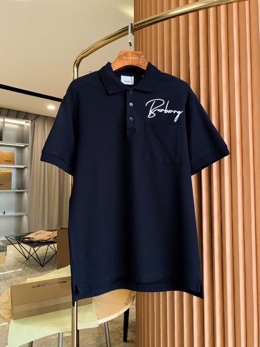 Burberry Classic Logo Embroidered Cotton Polo Shirt