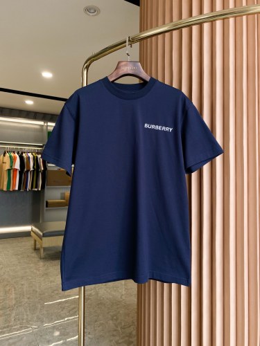 Burberry Back TB Embroidered Cotton T-shirt Couple Casual Short Sleeves