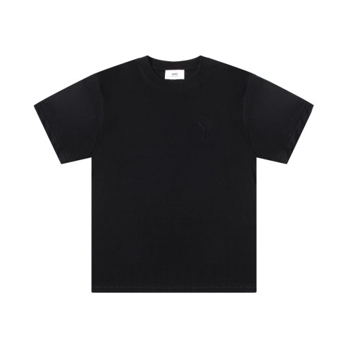 Ami Paris Classic Love 3D Embossed Short sleeved Couple Casual T-shirt