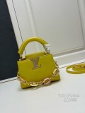 Louis Vuitton Mingli Taurillon Cowhide Capsines Mini Handbag