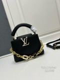 Louis Vuitton Mingli Taurillon Cowhide Capsines Mini Handbag