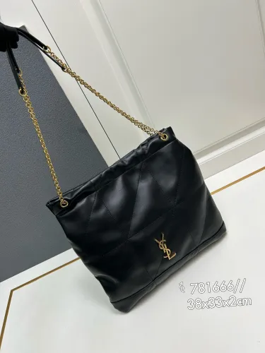 Yves Saint Laurent New Cowhide Large Capacity Bucket Bag Size: 38 x 33 x 2cm