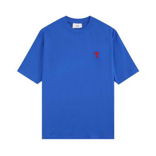 Amiri Classic Little Red Heart Embroidery Boyfriend Style T-shirt