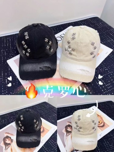 Chrome Hearts Street Fashion Broken Hole Street Style Personalized Baseball Hat