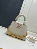 Louis Vuitton Mingli Taurillon Cowhide Capsines Mini Handbag