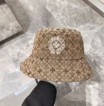 Chrome Hearts Classic Cross Logo Fisherman Hat Personalized Fashion Sunshade Hat