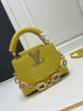 Louis Vuitton Mingli Taurillon Cowhide Capsines Mini Handbag