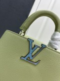 Louis Vuitton Mingli Taurillon Cowhide Capsines Mini Handbag
