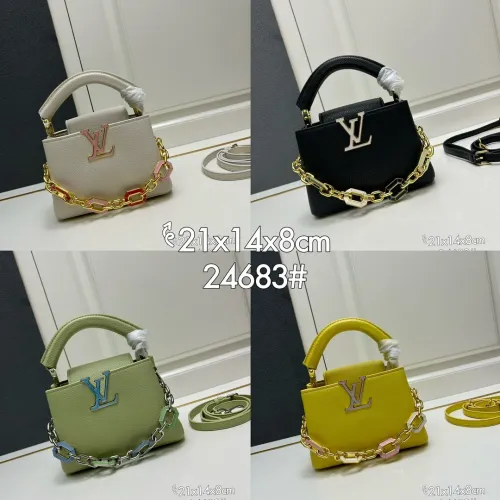 Louis Vuitton Mingli Taurillon Cowhide Capsines Mini Handbag
