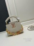 Louis Vuitton Mingli Taurillon Cowhide Capsines Mini Handbag