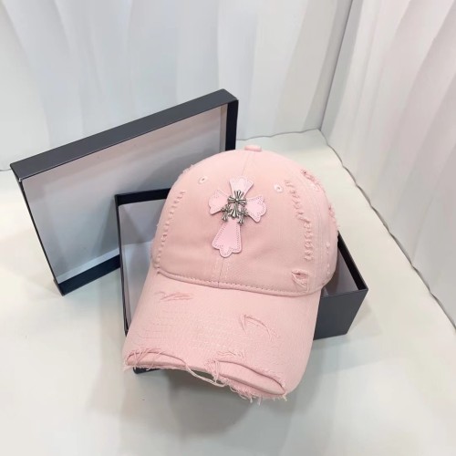 Chrome Hearts Worn Washed Baseball Hat Personalized Casual Duck Tongue Hat