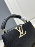 Louis Vuitton Mingli Taurillon Cowhide Capsines Mini Handbag