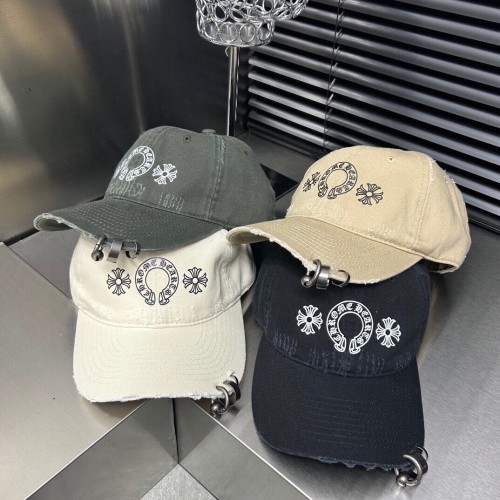 Chrome Hearts New Worn Washed Cotton Baseball Hat