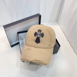 Chrome Hearts Worn Washed Baseball Hat Personalized Casual Duck Tongue Hat