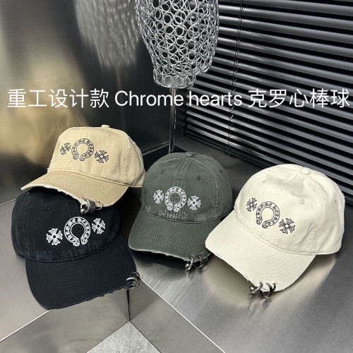 Chrome Hearts New Worn Washed Cotton Baseball Hat