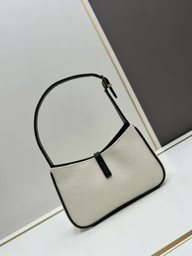 Yves Saint Laurent Classic Brand Logo Canvas Underarm Bag Size: 24 x 15 x 6 CM
