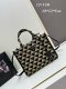 Prada New Embroidered Fabric Tote Bag Size: 28 x 22 x 9cm