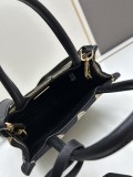 Prada New Embroidered Fabric Tote Bag Size: 17 x 18 x 6cm