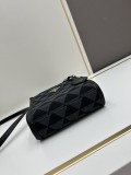Prada New Embroidered Fabric Tote Bag Size: 17 x 18 x 6cm