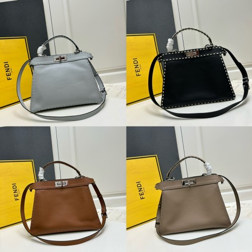 Fendi Classic Handsewn Togo Leather Cat Bag Size: 33 x 27 x 14.5 CM