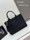 Prada New Embroidered Fabric Tote Bag Size: 39 x 30 x 11cm