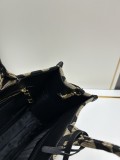 Prada New Embroidered Fabric Tote Bag Size: 39 x 30 x 11cm