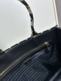 Prada New Embroidered Fabric Tote Bag Size: 39 x 30 x 11cm