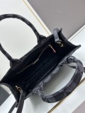 Prada New Embroidered Fabric Tote Bag Size: 28 x 22 x 9cm