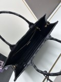 Prada New Embroidered Fabric Tote Bag Size: 39 x 30 x 11cm