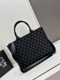 Prada New Embroidered Fabric Tote Bag Size: 39 x 30 x 11cm