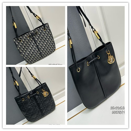 Dior Classic Cowhide Handbag Crossbody Bag Size: 35 x 31x5.5 CM