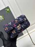 Chanel New Colorful Graffiti Double C Crossbody Bag Size：20 CM