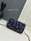 Chanel New Colorful Graffiti Double C Crossbody Bag Size：20 CM