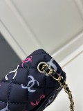 Chanel New Colorful Graffiti Double C Crossbody Bag Size：20 CM