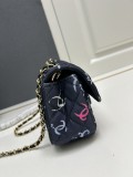 Chanel New Colorful Graffiti Double C Crossbody Bag Size：20 CM